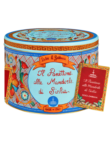 Panettone Gourmet - Dolce & Gabbana Panettone with Sicilian Almonds (1 Kg.) - Fiasconaro - Fiasconaro - 1 Panettone Gourmet - Dolce & Gabbana Panettone with Sicilian Almonds (1 Kg.) - Fiasconaro - Fiasconaro - 1