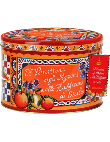 Panettone Gourmet - Dolce & Gabbana Panettone agli Agrumi e allo Zafferano di Sicilia (1 Kg.) - Fiasconaro - Fiasconaro - 1 Panettone Gourmet - Dolce & Gabbana Panettone agli Agrumi e allo Zafferano di Sicilia (1 Kg.) - Fiasconaro - Fiasconaro - 1