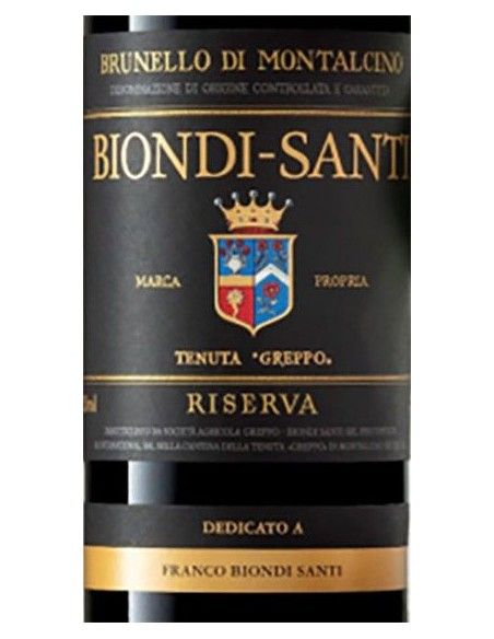 Brunello di Montalcino Riserva DOCG 'Tenuta Greppo' 2013 (750 ml.) Biondi Santi Biondi Santi - 2