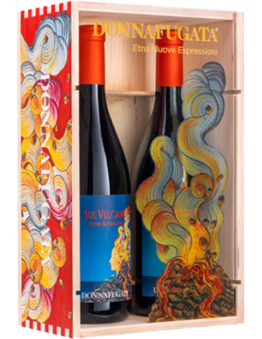 Red Wines - Etna Nuove Espressioni - Wooden and plexiglass box for 2 bottles (2x750 ml.) - Donnafugata - Donnafugata - 1 Red Wines - Etna Nuove Espressioni - Wooden and plexiglass box for 2 bottles (2x750 ml.) - Donnafugata - Donnafugata - 1