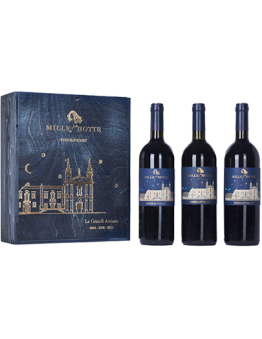 Red Wines - Mille e Una Notte The Great Vintages 2009 - 2011 - 2013 Wooden box of 3 bottles (3x750 ml.) - Donnafugata - Donnafug