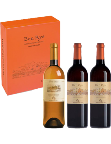 Confezioni - Ben Rye' Le Grandi Annate 2006 - 2010 - 2013 Cassetta in Legno da 3 bottiglie (3x750 ml.)  - Donnafugata - Donnafug