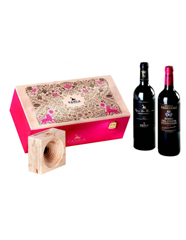 Vini Rossi - Cassetta Regalo in Legno 'Tenuta Regaleali' da 2 bottiglie (2x750 ml.) - Tasca d'Almerita - Tasca d'Almerita - 1