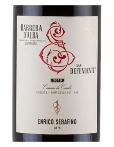 Vini Rossi - Barbera d'Alba DOC Superiore 'San Defendente' 2016 (750 ml.) - Enrico Serafino - Enrico Serafino - 2