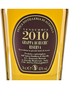 Grappa - Grappa di Ruche' Riserva 2010 (700 ml. astuccio) - Antica Distilleria di Altavilla - Antica Distilleria di Altavilla - 