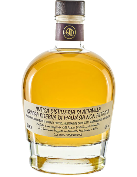 Grappa di Malvasia Riserva Non Filtrata 2007 (700 ml. astuccio) Antica Distilleria di Altavilla Antica Distilleria di Altavilla 