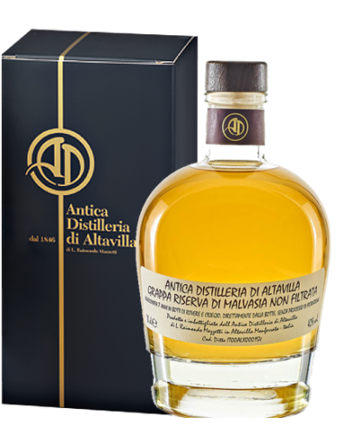 Grappa di Malvasia Riserva 2007 Non Filtrata (700 ml. astuccio) - Antica Distilleria di Altavilla Antica Distilleria di Altavill