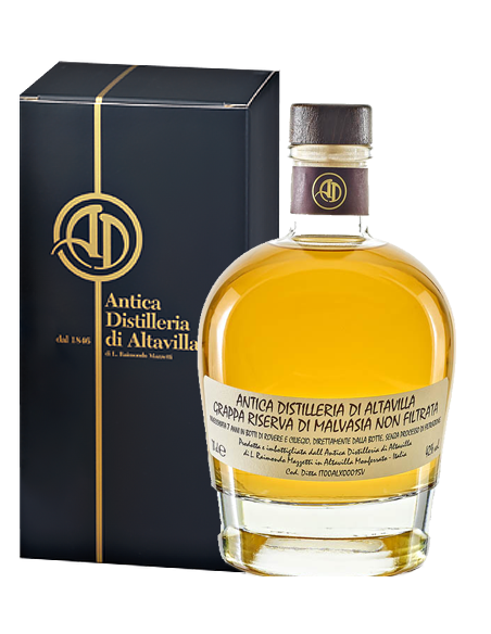 Grappa di Malvasia Riserva Non Filtrata 2007 (700 ml. astuccio) Antica Distilleria di Altavilla Antica Distilleria di Altavilla 