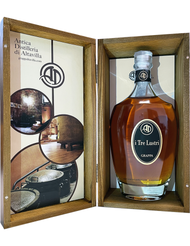 Grappa - Grappa Reserve 'I Tre Lustri' (700 ml. wooden box) - Antica Distilleria di Altavilla - Antica Distilleria di Altavilla 