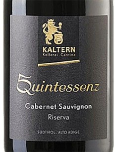 Vini Rossi - Alto Adige Cabernet Sauvignon Riserva DOC 'Quintessenz'  2018 (750 ml.) - Cantina di Caldaro Kaltern - Kaltern Cant