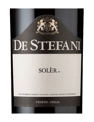 Red Wines - Veneto IGT 'Soler' 2019 (750 ml.) - De Stefani - De Stefani - 2