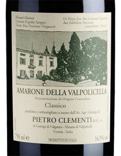 Red Wines - Amarone della Valpolicella Classico DOCG 2011 (750 ml.) - Clementi - Clementi - 2