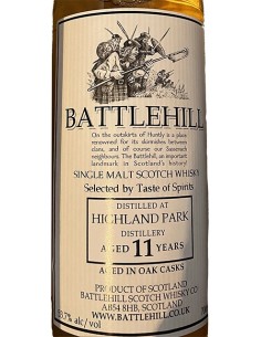 Whiskey Single Malt - Single Malt Scotch Whisky Battlehill 'Highland Park' 11 Years (700 ml. boxed) - Duncan Taylor - Duncan Tay