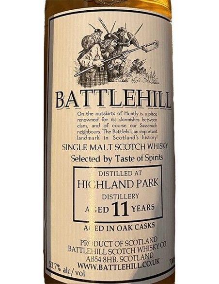 Single Malt Scotch Whisky 'Highland Park' 11 Jahre (700 ml. mit etui) Battlehill Battlehill - 3