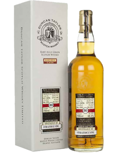 Whisky - Rare Auld Grain Scotch Whisky 'Strathclyde' 1990 30 Years (700 ml. astuccio) - Duncan Taylor - Duncan Taylor - 1