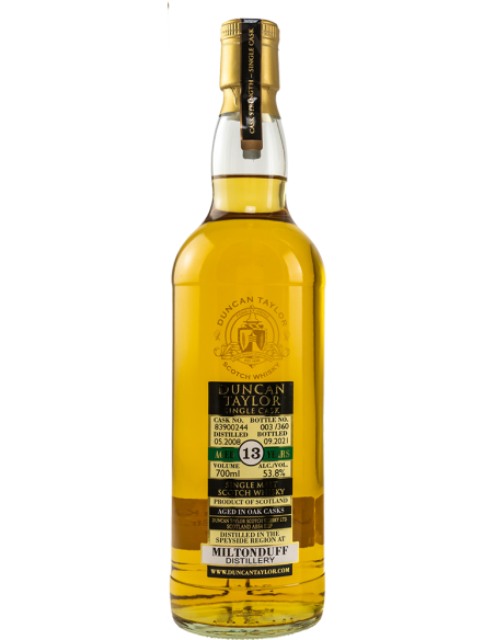 Scotch Whisky Single Cask 'Miltonduff' 13 Jahre 2008 (700 ml. Metallbox) Duncan Taylor Duncan Taylor - 2