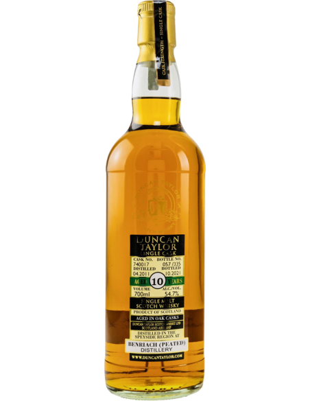 Scotch Whisky Single Cask Peated 'Benriach' 10 Years 2011 (700 ml. astuccio in metallo) Duncan Taylor Duncan Taylor - 2 Scotch Whisky Single Cask Peated 'Benriach' 10 Years 2011 (700 ml. astuccio in metallo) Duncan Taylor Duncan Taylor - 2