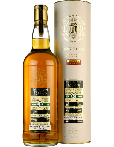 Peated Single Cask Scotch Whisky 'Benriach' 2011 10 Years (700 ml. astuccio in metallo) - Duncan Taylor Duncan Taylor - 1