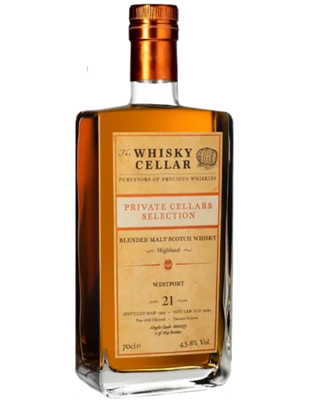 Blended Malt Scotch Whisky 'Westport' 21 Years 1999 (700 ml. boxed) The Whisky Cellar The Whisky Cellar - 2 Blended Malt Scotch Whisky 'Westport' 21 Years 1999 (700 ml. boxed) The Whisky Cellar The Whisky Cellar - 2