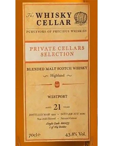 Blended Malt Scotch Whisky 'Westport' 21 Years 1999 (700 ml. boxed) The Whisky Cellar The Whisky Cellar - 3