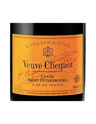 Champagne AOC Brut Premier Cru 'Cuvee Saint Petersbourg' (750 ml. boxed) Veuve Clicquot Veuve Clicquot - 3