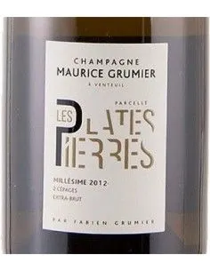 Champagne AOC Extra Brut 'Les Plates Pierres' Millesime 2012 (750 ml.) Maurice Grumier Maurice Grumier - 1 2