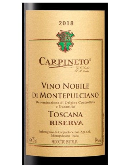 Noble Wine of Montepulciano Reserve DOCG 2018 (750 ml.) Carpineto Carpineto - 2