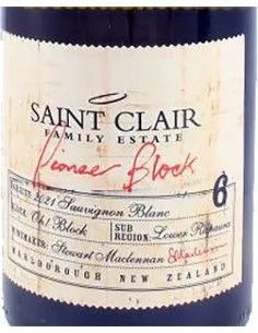 Marlborough GI Sauvignon Blanc 'Pioneer Block 6' 2021 (750 ml.) Saint Clair Saint Clair - 1 2