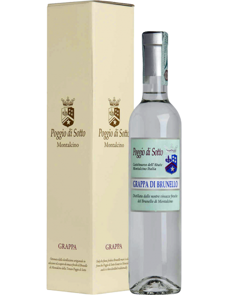 Grappa di Brunello 'Poggio di Sotto' (500 ml. mit etui) ColleMassari ColleMassari - 1