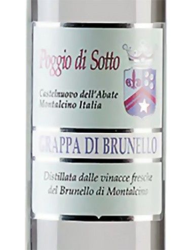 Grappa di Brunello 'Poggio di Sotto' (500 ml. avec etui) ColleMassari ColleMassari - 3