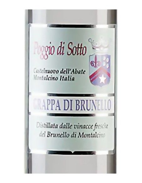 Grappa di Brunello 'Poggio di Sotto' (500 ml. avec etui) ColleMassari ColleMassari - 3
