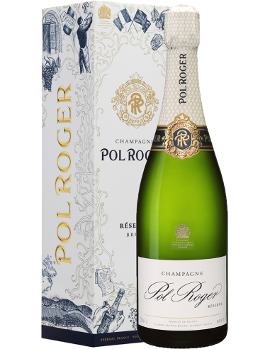 Champagne - Champagne Brut Reserve (750 ml. astuccio) - Pol Roger - Pol Roger - 1