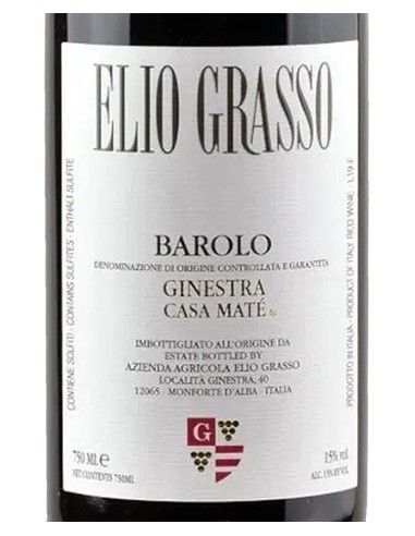 Barolo DOCG Ginestra 'Casa Mate' 2019 (750 ml.) Elio Grasso Elio Grasso - 2