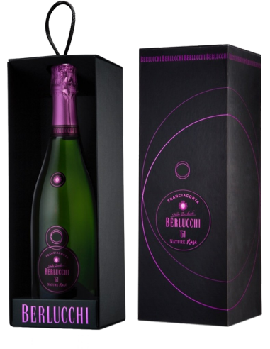 Sparkling Wines - Franciacorta DOCG '61 Nature Rose' Vintage 2015 (750 ml. gift box) - Berlucchi - Berlucchi - 1