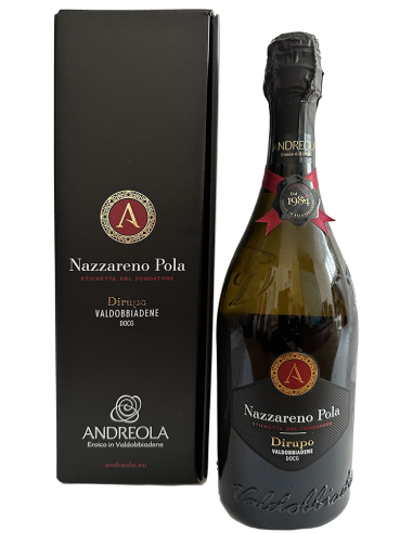 Sparkling Wines - Valdobbiadene DOCG Extra Dry Nazareno Pola 'Etichetta del Fondatore Dirupo' 2022 (750 ml. boxed) - Andreola - 