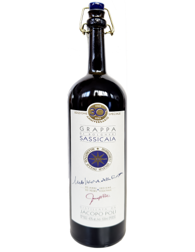 Grappa di 'Sassicaia' Tenuta San Guido (500 ml. metal box) Jacopo Poli Poli - 2