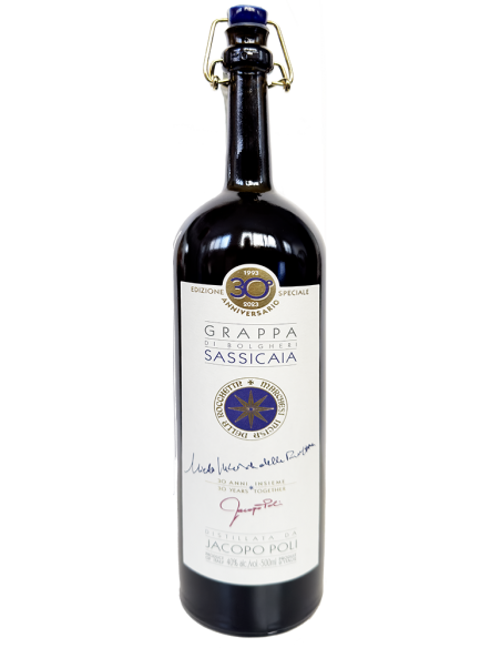 Grappa di 'Sassicaia' Tenuta San Guido (500 ml. metal box) Jacopo Poli Poli - 2