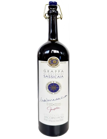 Grappa di 'Sassicaia' Tenuta San Guido (500 ml. Metallbox) Jacopo Poli Poli - 2