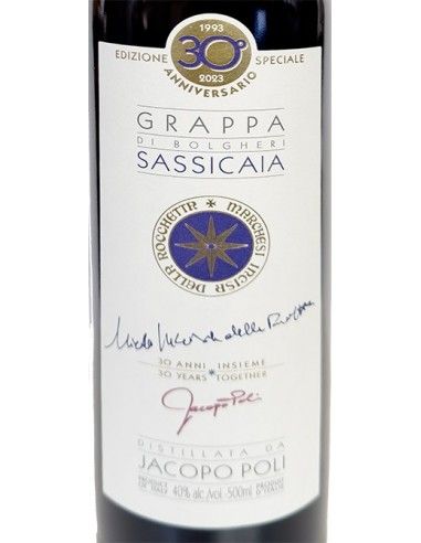 Grappa di 'Sassicaia' Tenuta San Guido (500 ml. Metallbox) Jacopo Poli Poli - 3