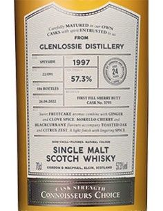Single Malt Scotch Whisky 'Glenlossie' 1997 Connoisseurs Choice 25 Years (700 ml. boxed) Gordon & Macphail Gordon & Macphail - 1 2