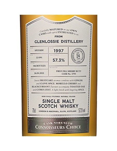 Single Malt Scotch Whisky 'Glenlossie' 1997 Connoisseurs Choice 25 Years (700 ml. astucciato) Gordon & Macphail Gordon & Macphai