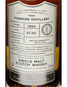 Single Malt Scotch Whisky 'Tormore' 1994 Connoisseurs Choice 27 Years (700 ml. boxed) Gordon & Macphail Gordon & Macphail - 1 2