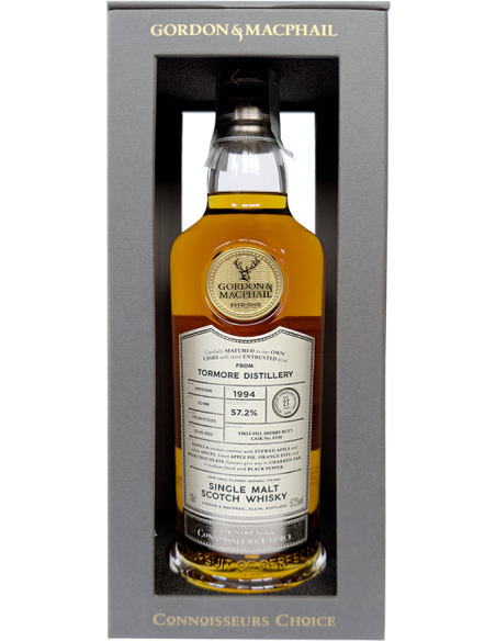 Single Malt Scotch Whisky 'Tormore' 1994 Connoisseurs Choice 27 Years (700 ml. astucciato) Gordon & Macphail Gordon & Macphail - Single Malt Scotch Whisky 'Tormore' 1994 Connoisseurs Choice 27 Years (700 ml. astucciato) Gordon & Macphail Gordon & Macphail -