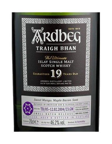 Single Malt Scotch Whisky Islay 'Traigh Bhan Batch 5' 19 Jahre (700 ml. mit etui) Ardbeg Ardbeg - 3
