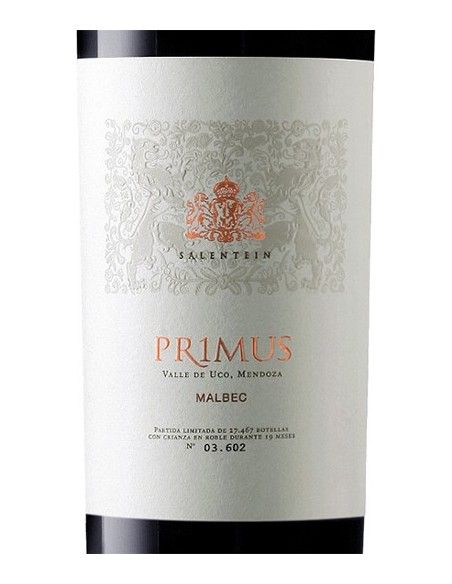 Malbec 'Primus' 2018 (750 ml.) Salentein Salentein - 2