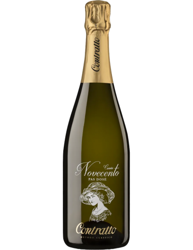 Sparkling Wines - Spumante Pas Dose' 'Cuvee Novecento' 2012 (750 ml.) - Contratto - Contratto - 1