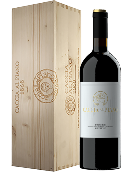 Bolgheri Rosso Superiore DOC 'Caccia al Piano' 2019 (Magnum 1.5 L wooden box) Caccia al Piano Caccia al Piano - 1