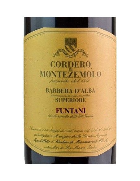 Barbera d'Alba Superiore DOC 'Funtani' 2019 (750 ml.) Cordero di Montezemolo Cordero di Montezemolo - 2
