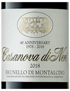 Brunello di Montalcino DOCG '40th Anniversary' 2018 (750 ml.) Casanova di Neri Casanova di Neri - 1 2