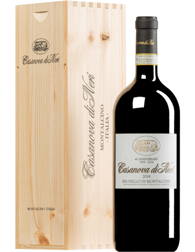 Vini Rossi - Brunello di Montalcino DOCG '40th Anniversary' 2018 (Magnum 1,5 L cassetta legno) - Casanova di Neri - Casanova di 